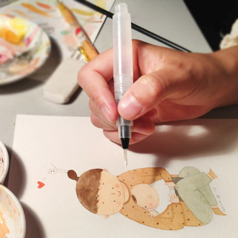 3 шт. кисти для рисования акварельные ручки художественный карандаш мягкая