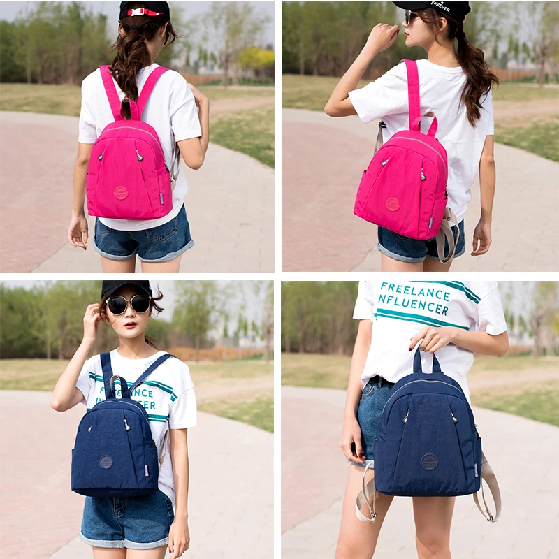 Женская школьная сумка рюкзак для девочек-подростков Mochila Feminina небольшой рюкзак для женщин нейлоновая Женская дорожная сумка для ноутбука Sac A Dos