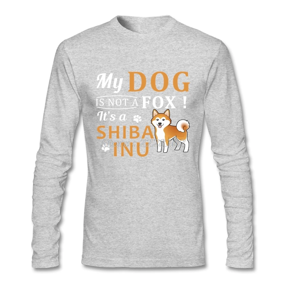 HU & GH Harajuku футболки Мужская черная одежда на заказ забавные Шиба ину собака не - Фото №1