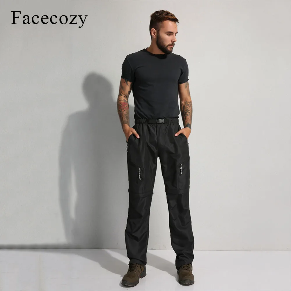 Мужские быстросохнущие походные брюки Facecozy спортивные с защитой от УФ лучей для