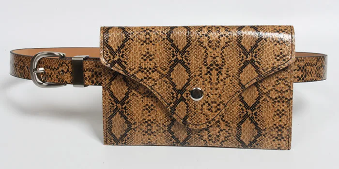 Поясная Сумка для женщин поясная сумка сумки дам с животным принтом змеиная кожа