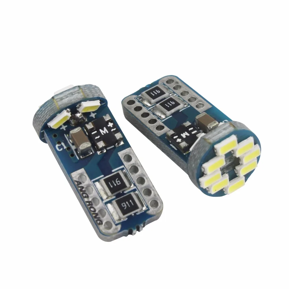 ANGRONG 2x T10 W5W СВЕТОДИОДНЫЙ Автомобильный номерной светильник 501 168 194 Клин 12 SMD
