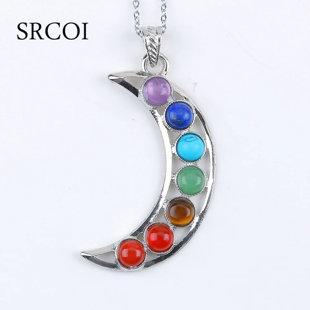 Рейки чакра 7 камни натуральный камень кулон древо жизни полудрагоценные колье