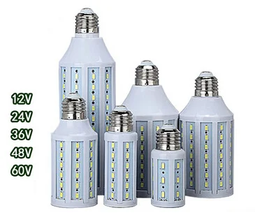 Светодиодный светильник для кукурузы 5 шт. E27 E14 B22 12 В 24 48 60 в 7 Вт 10 15 18 25 30 smd5730