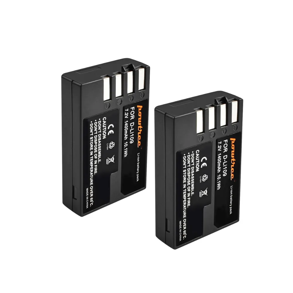 Powtree для Pentax 7 2 V 1400mAh DLi109 D Li109 DLi 109 запасная батарея цифровой камеры KS1 K S2 KS2 R KR K2 K30