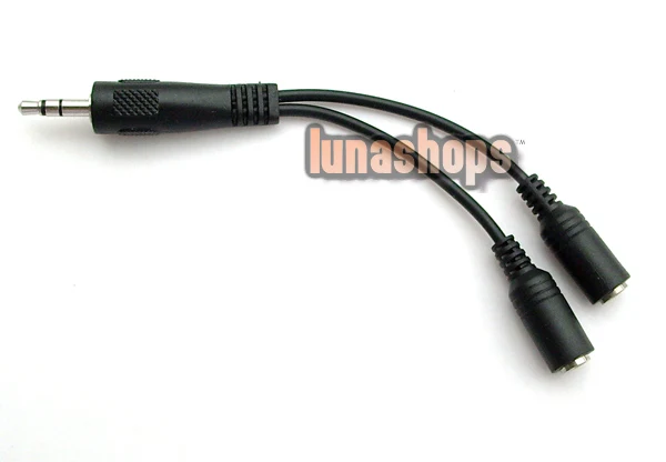 

LN000685 3.5mm male to 2 Y splitter female extension stereo audio cable