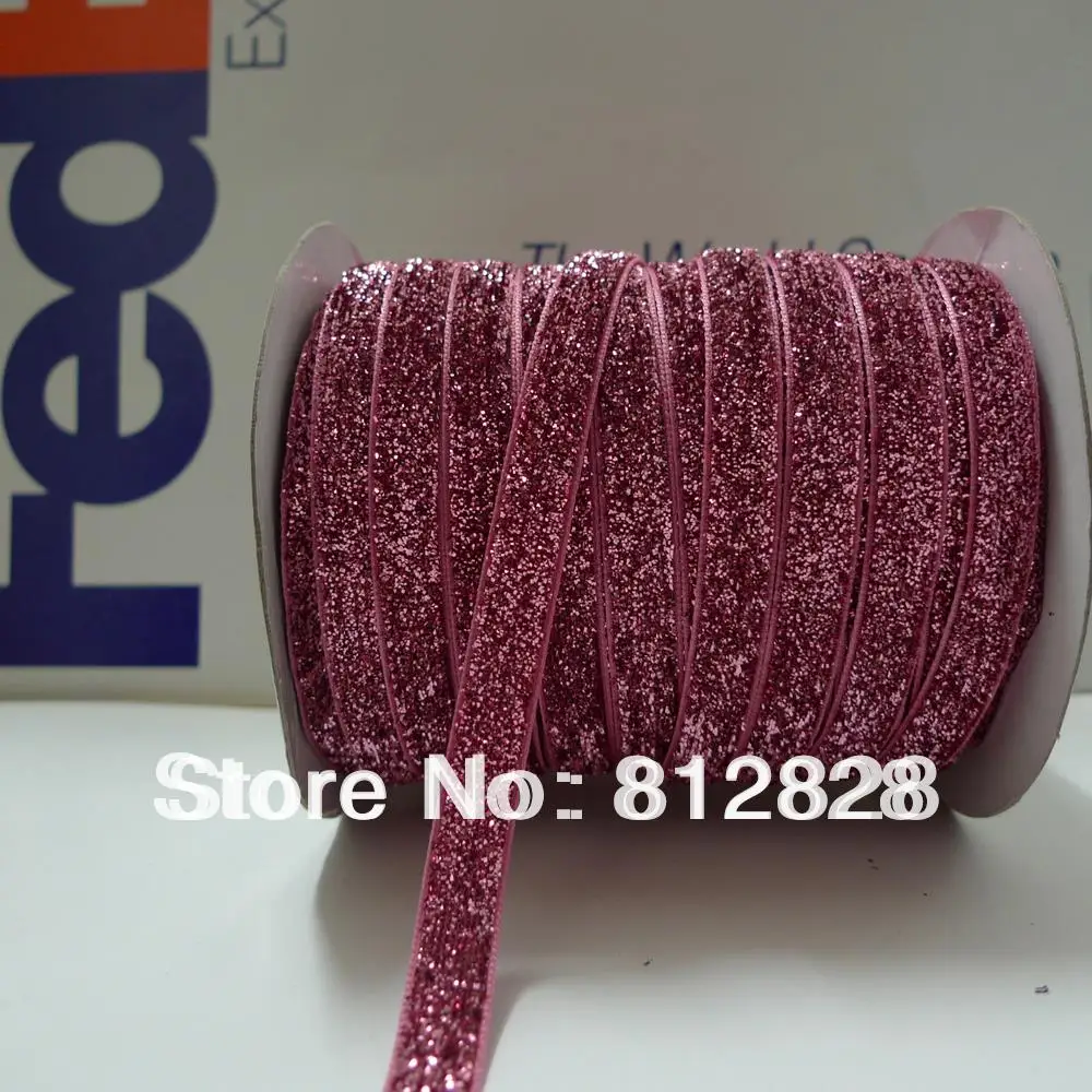 3/8 '✐ мм #22 Mauve розовая персиковая красная металлическая блестящая бархатная