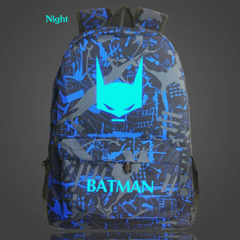 2017 дизайн одежды марка Ночник Новый детская Школа Рюкзак для взрослых Бэтмен