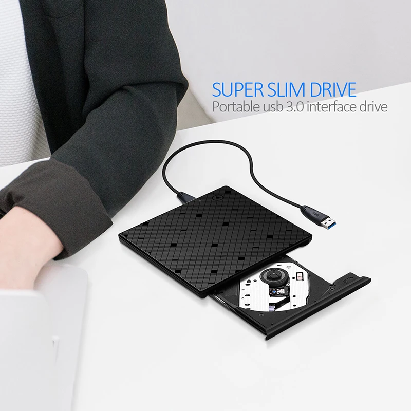 Внешний Дисковод DVD Оптический компакт диск писатель/горелка привод Портативный