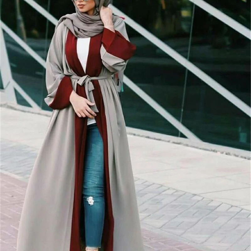 Лоскутное мусульманское платье Abaya в Дубае 2020 Брендовое Повседневное кафтан