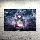 Психоделическая футболка Абстрактная живопись шелк ткань печати плакатов 13x20 24x36 дюймов для Декор в гостиную 045