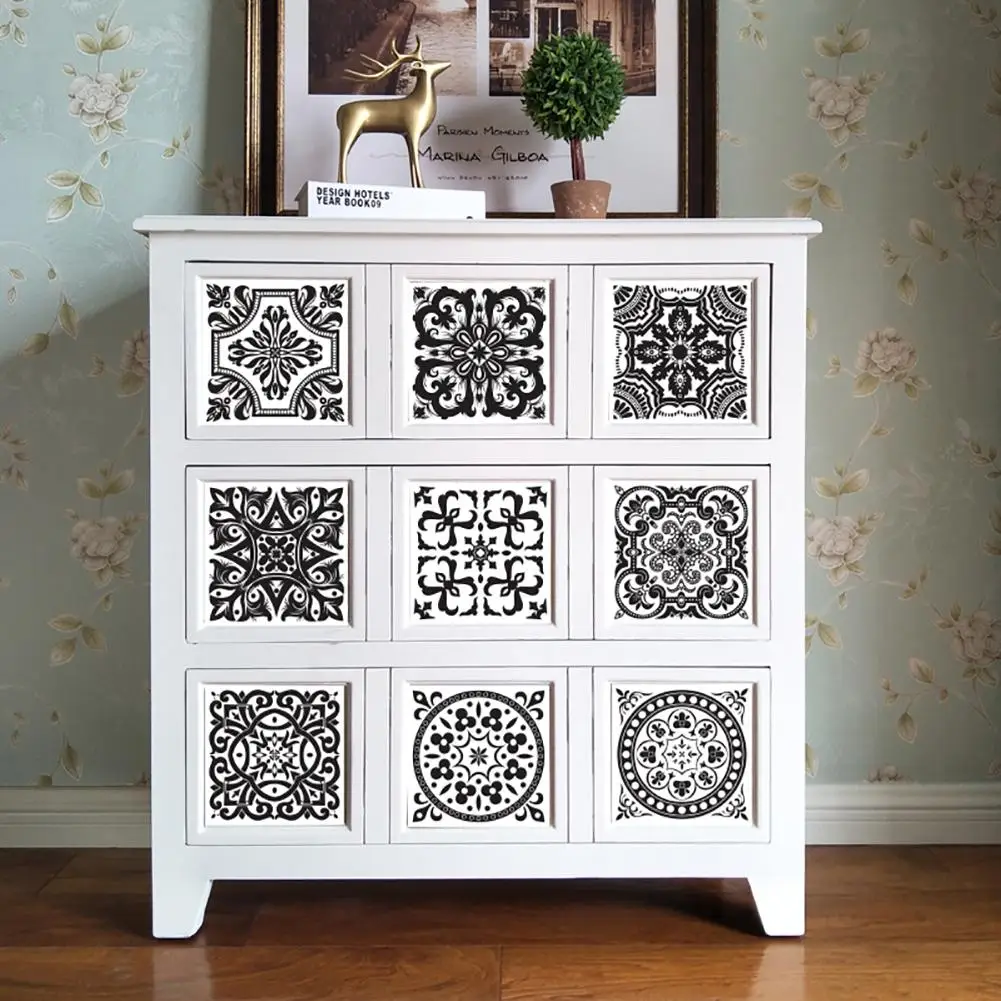 10 шт. марокканские Плитки ПВХ Водонепроницаемый самоклеящиеся обои мебель