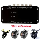 Автомобильный 4-полосный раздельный экран с камерой переднеголевогоправогозаднего вида