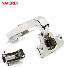 NAIERDI 90 Degree Hydraulic Hinge Angle Corner Fold Cabinet Door Hinges Furniture Hardware For Home Kitchen Cupboard With Screws
