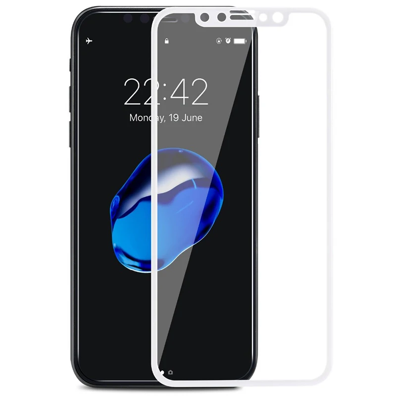 Высококачественное закаленное стекло 5D для iPhone XR XS Max X 7 8 6 6S Plus 11 Pro max 11 Защитная пленка для экрана с закругленными краями