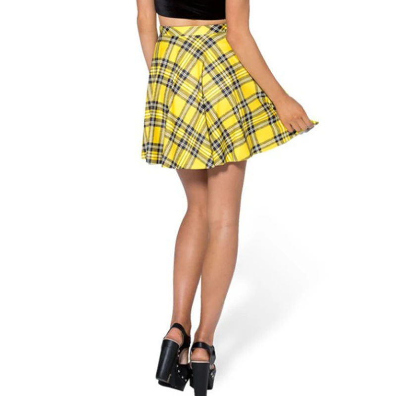 Летняя женская красная клетчатая короткая плиссированная юбка Toplook kilt школьные