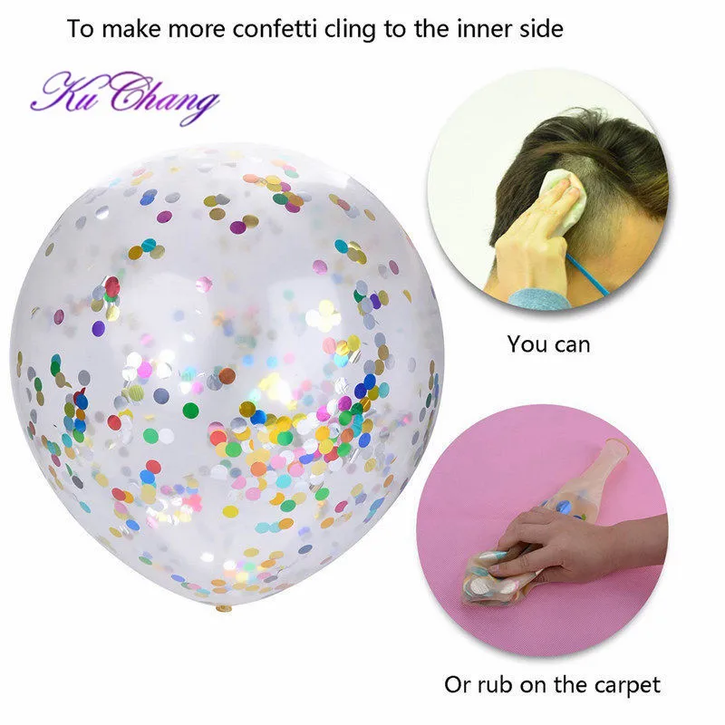 12 шт. прозрачные латексные шары с конфетти дюймов|balloon 12|balloon balloonballoon transparent |