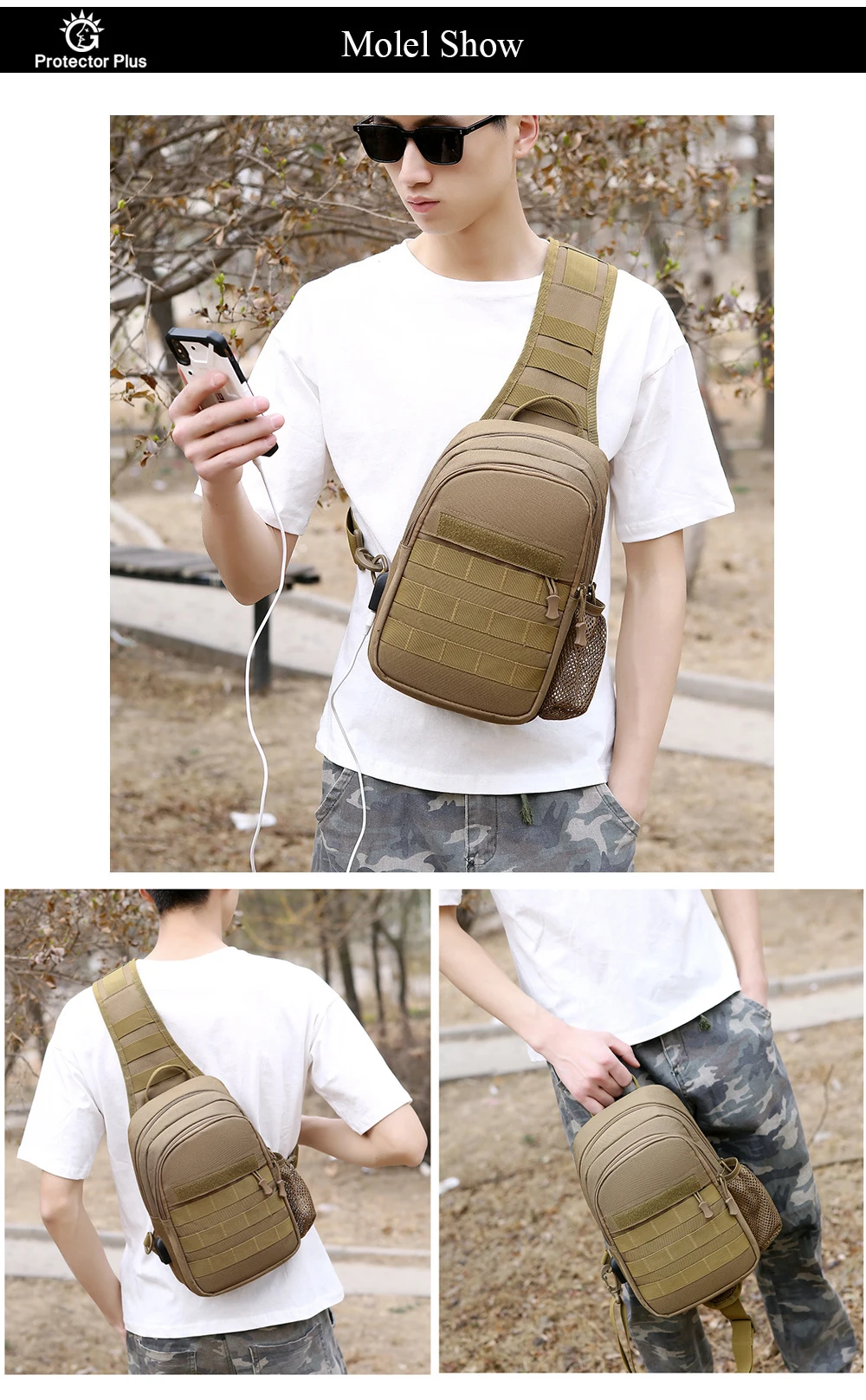 Тактический Рюкзак Плечо военные Для Мужчин's Crossbody Груди Мешок Пеший Туризм Молл слинг Переносной Сумка с зарядка через usb