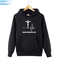 2018 mens winter jesus saved my life christian cross printed sweatshirt men women fitness long sleeve funny hoodies pullover