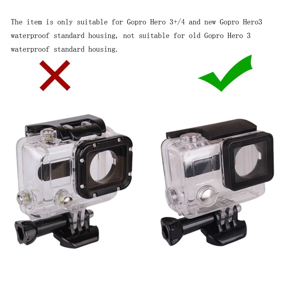 Andoer камера водонепроницаемый корпус с задней дверцей чехол для Gopro Hero 4 3 + ЖК экран