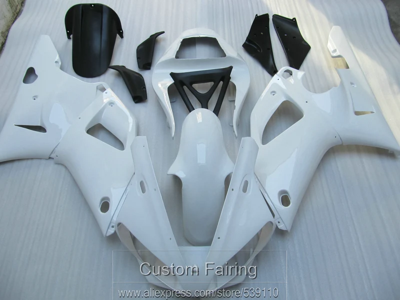 

Bodywork hot sale fairing kit for Yamaha YZFR1 00 01 white black fairings set YZF R1 2000 2001 LK32