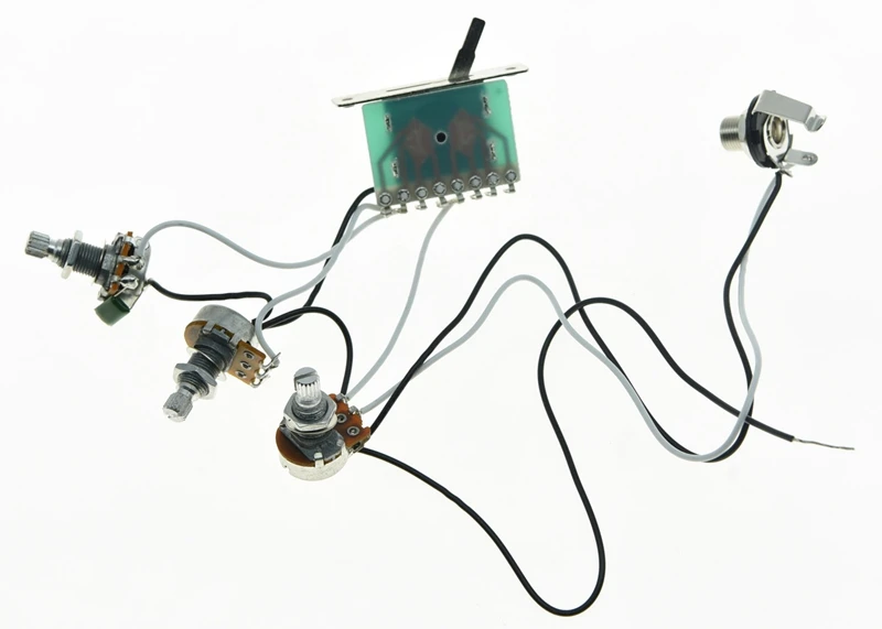 Предварительно проводной жгут проводов для гитары Alpha 250K Mini Pots 1 громкость 2 тона 5