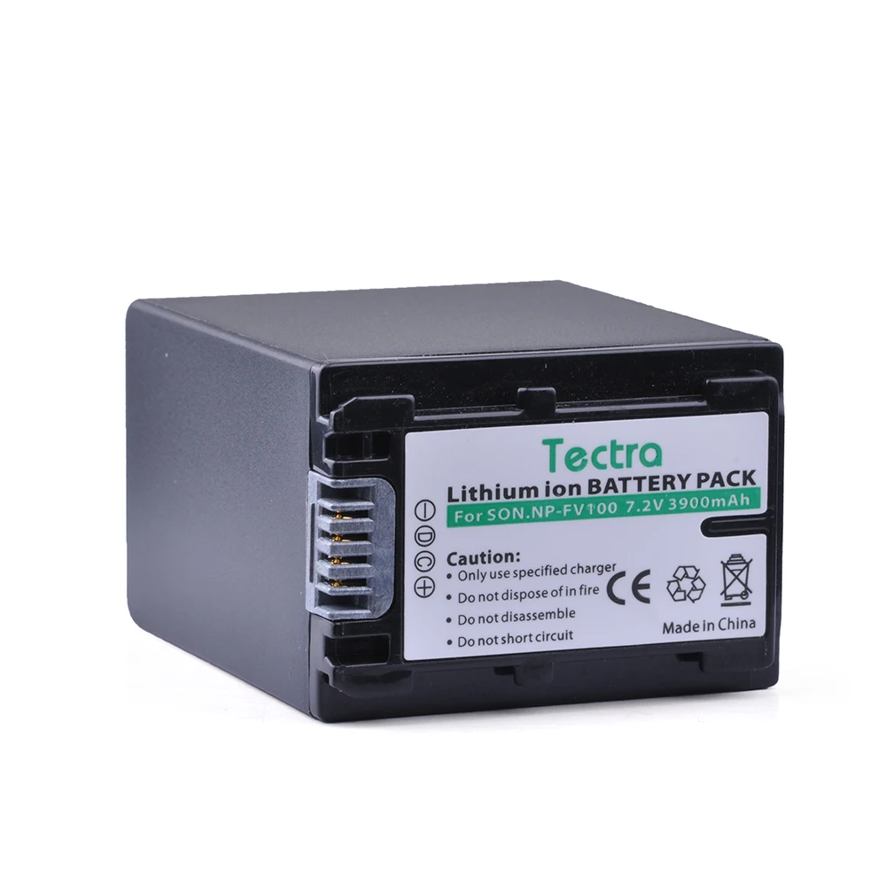 Tectra NP-FV100 NP FV100 1PC Литий-ионная батарея для камеры Sony DCR-SR15 SR21 SR68 SR88 SX15 SX21 SX44 SX45 SX63 CX190