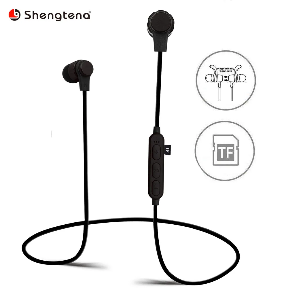 Shengtena K01 Металлические Магнитные Bluetooth наушники гарнитура Спортивная