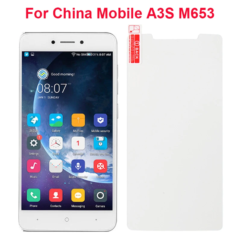 Закаленное стекло 9H для китайских мобильных телефонов A3S, M653, Взрывозащищенная защитная пленка для ЖК-экрана для китайских телефонов A3S 5,2 дюйма