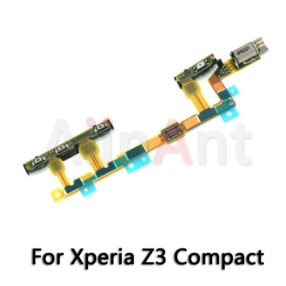 Z3 Compact Гибкий боковой клавишный кабель для sony Xperia Z Z1 Z2 Z3 Z4 Z5 Compact Premium Plus Mini - Цвет: Z3 Compact