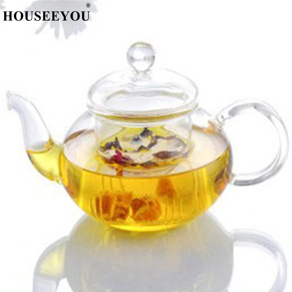 1PC New Practical Resistant Bottle Cup Glass Teapot with Infuser Tea Leaf Herbal Coffee Pot 400ML 600ml 1000ml 1500ml | Дом и сад