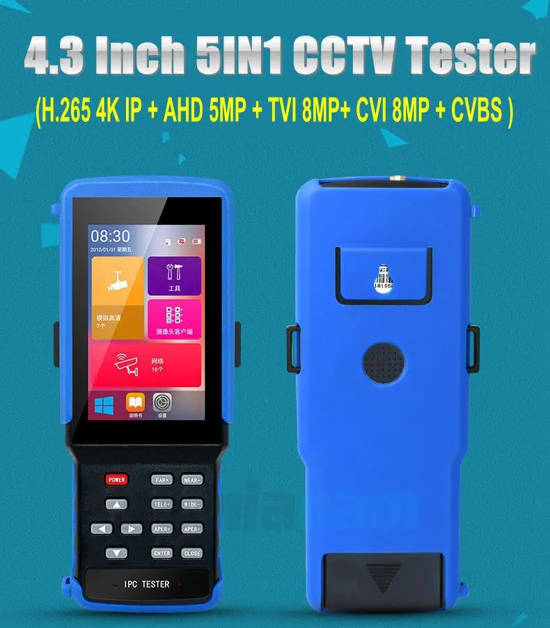 DHL профессиональная CCTV Тест er монитор IPC9310 H.265 4K IP 5MP AHD 8MP CVI TVI CVBS камера тест er ONVIF POE UTP/RJ45 TDR тест