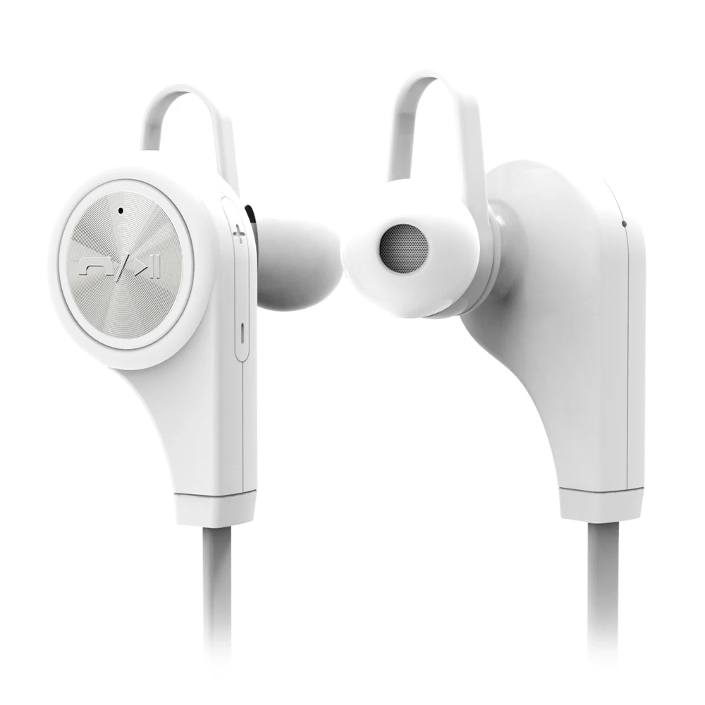LOPPO спортивные Bluetooth наушники плюс беспроводные наушники устойчивое бег геймер HiFi наушники с микрофоном для телефона - Цвет: Белый