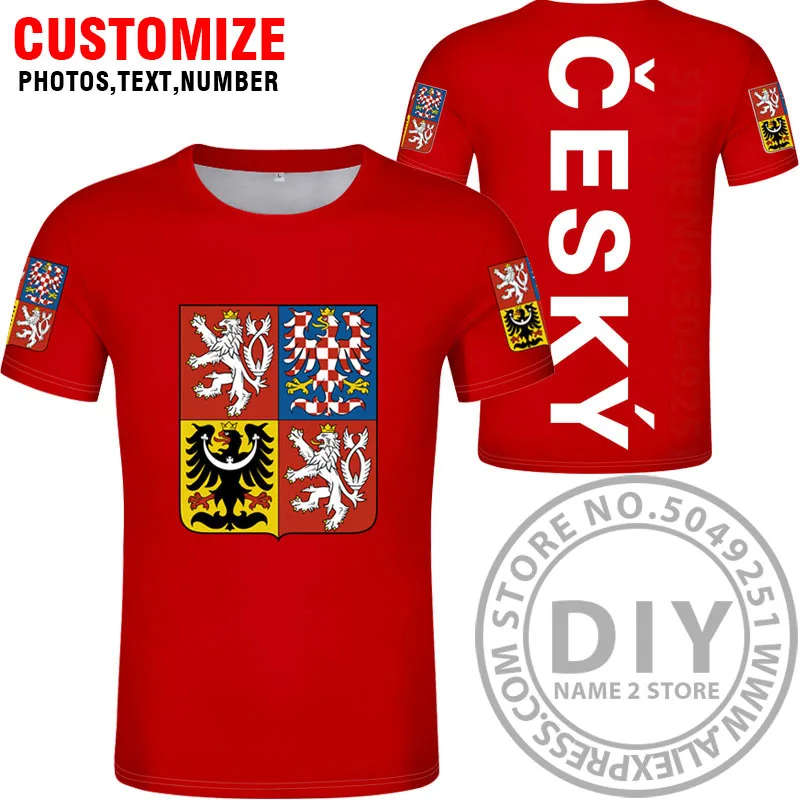 Style 7 Футболка в чешском стиле; ; изготовление под заказ; номер cze; футболка с национальным флагом; Цвет Черный; одежда для колледжа - Цвет: Style 7