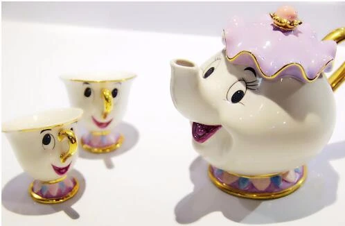 Мультфильм Красота и с рисунком из мультфильма Красавица Чудовище Кофе горшок