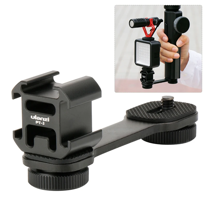 

Zhiyun smooth 4 mount 3 Cold Shoe Mounts для Zhiyun Smooth 4/DJI OSMO/Vimble 2 Gimbal LED светильник BY-MM1 микрофон