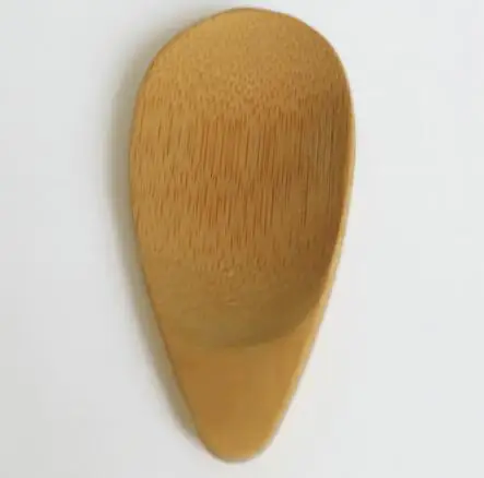 200pcs/lot Creative Natural Bamboo Spoon Tea Scoops Mini Short Handle 10*4cm Eco Friendly Tools | Дом и сад