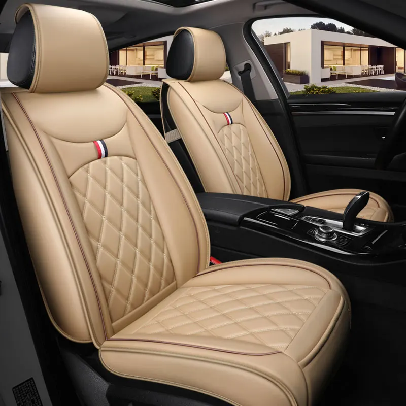 Роскошные кожаные защитные чехлы на сиденье автомобиля Автомобильная подушка