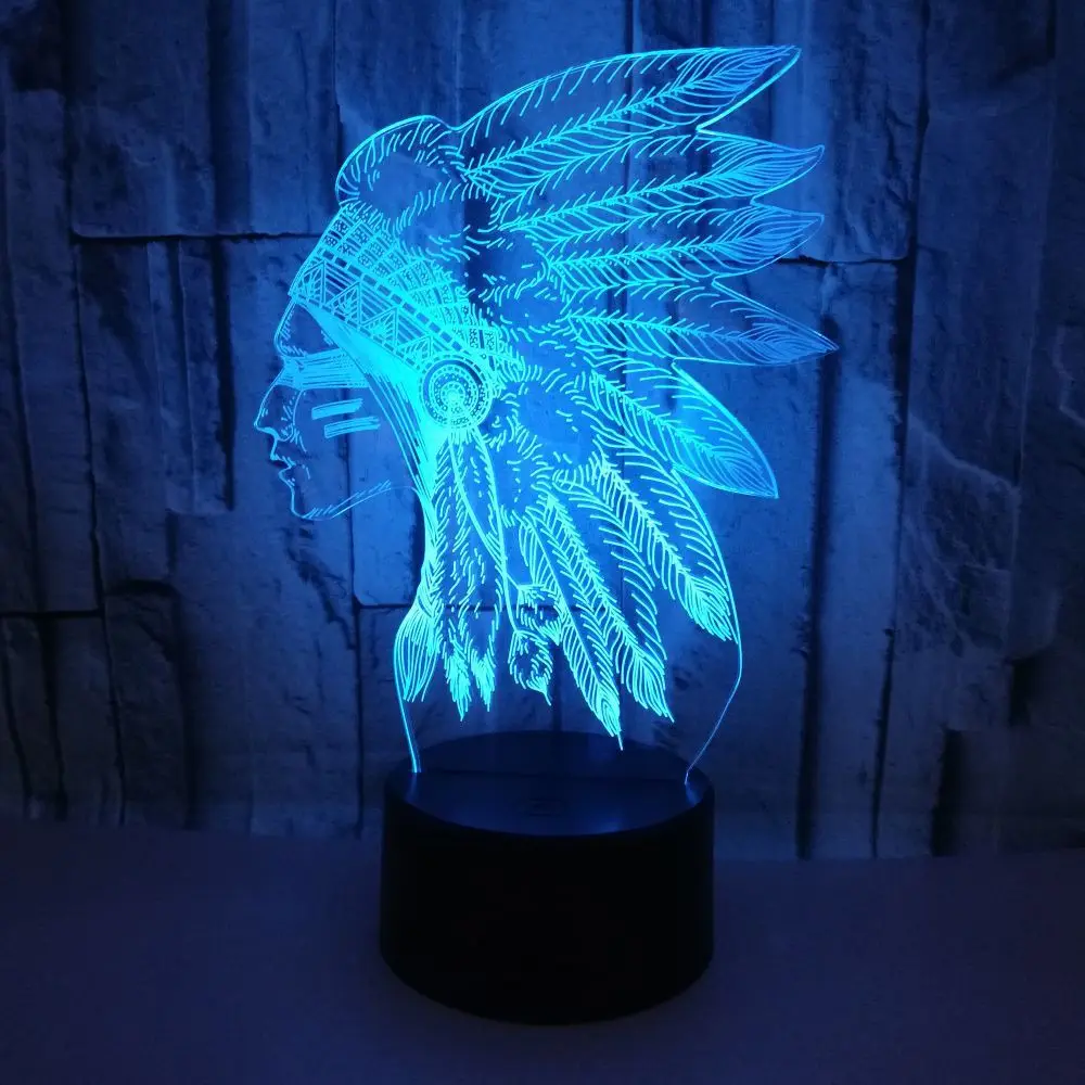 Emirates 3d Lights Seven Color Touch Led Visual Table Moderne Lamp Gift Decoration Night Lamps For Living Room | Освещение
