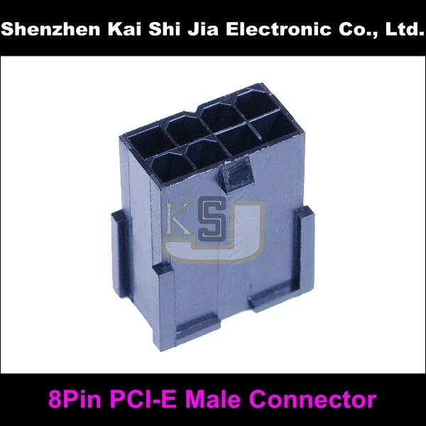 50 шт./лот 8 контактный разъем питания PCI E GPU черный блок модульный модуль|power connector