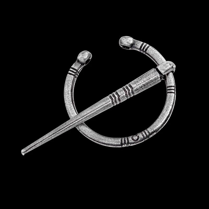 Средневековый Viking Fibul Penannular брошь для средневекового garbs шали тканевый плащ
