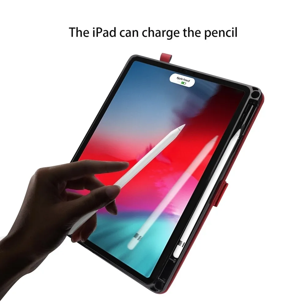 Чехол для iPad Pro 11 2018 с держателем карандашей (поддержка зарядки карандашей)