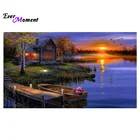 Набор для алмазной вышивки с закатом и сумерками, ASF294