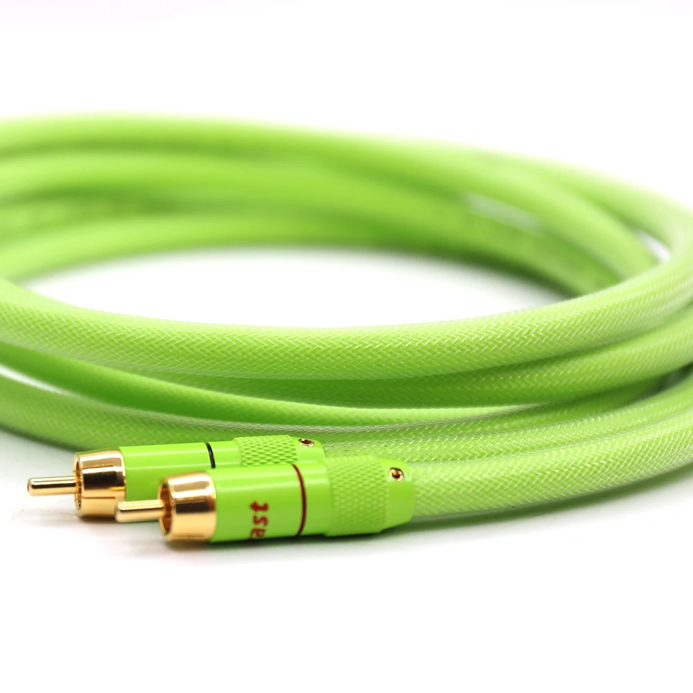 A51 HI END Audio 5N OFC медный соединительный кабель с позолоченным разъемом RCA Fi