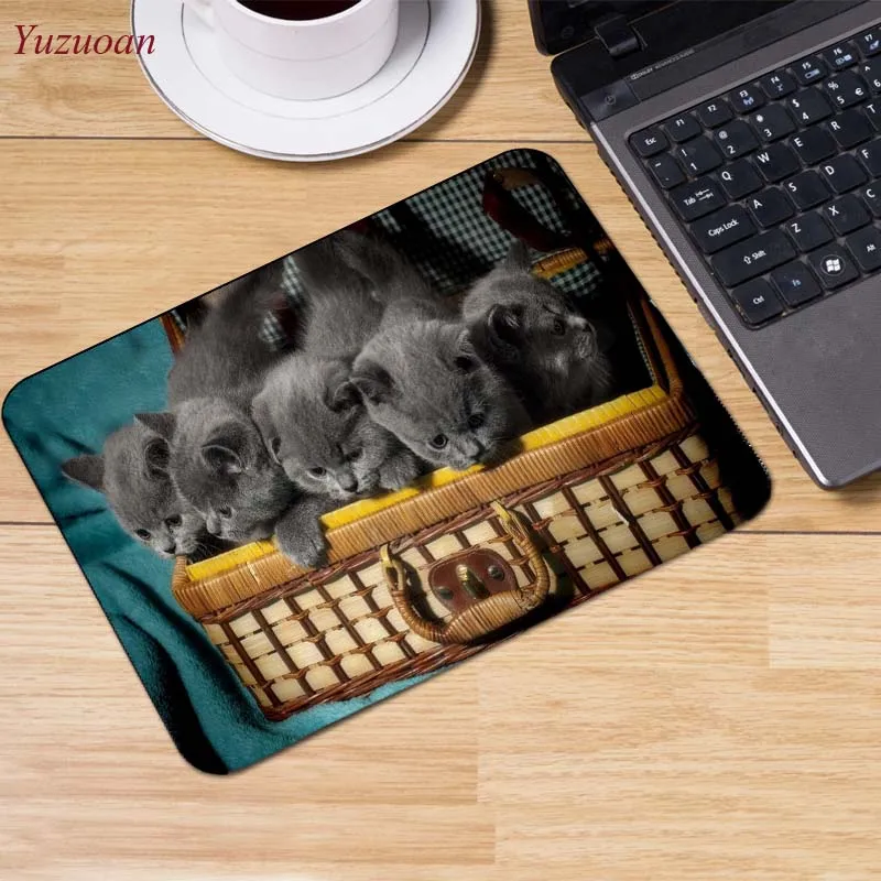 Yuzuoan 22X18CM милый коврик для мыши кошек и собак подарок домашних животных
