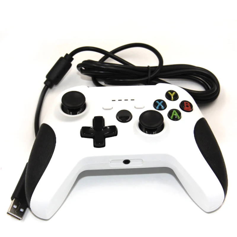 Проводной контроллер для Xbox One геймпад джойстик USB черный/белый|Запасные части| |