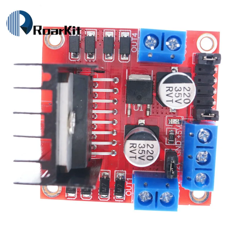 Плата контроллера драйвера двигателя L298N модуль L298 для Arduino Dual H Bridge шаговый