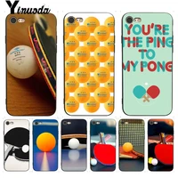 for iphone 13 7 6 x case table tennis racket and ball coque shell phone case for iphone 13 7 x 6 6s 8 plus x 5s se xr xs xsmax