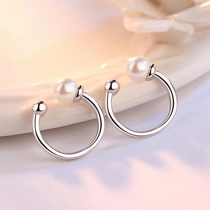 OMH Wholesale Sweet Cute Fashion OL Woman Girl Party Earrings Without Piercing No Pierced 925 Sterling Silver Ear Clip YS447 | Украшения и