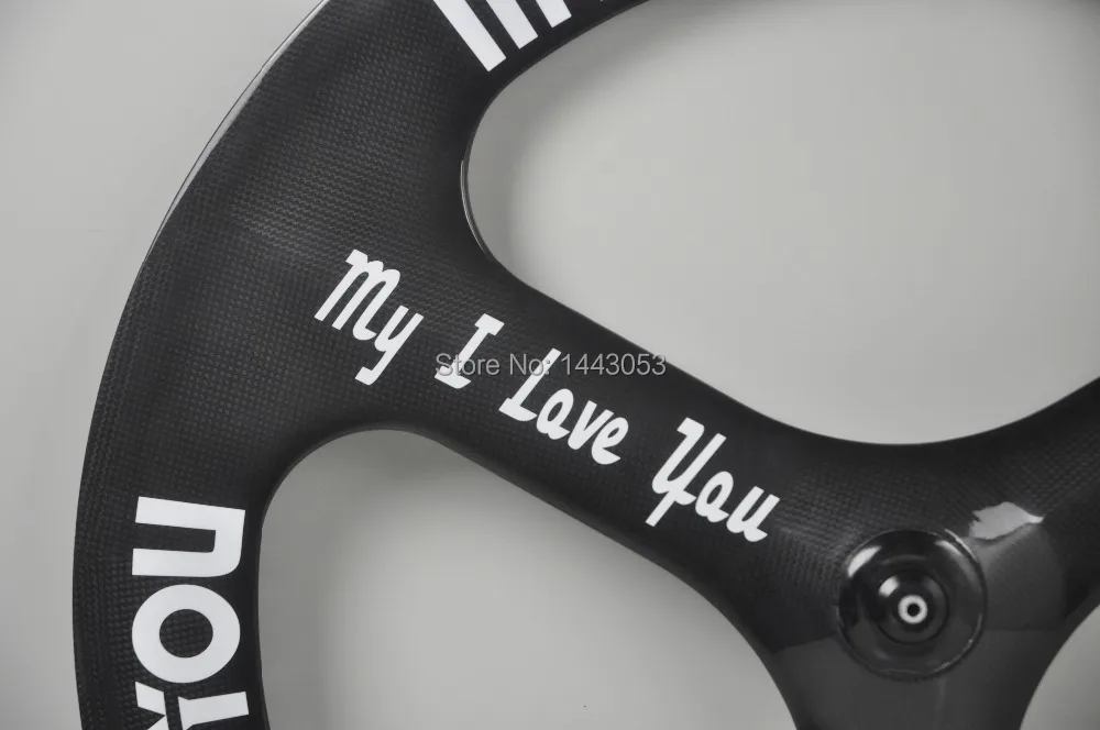 Углеродное переднее/заднее колесо сделай сам трехспицевое T700C клинчерное нового